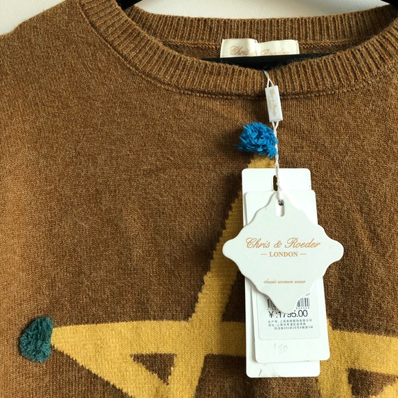Star Cashmere Wool Blended Sweater - Picture 4 of 9